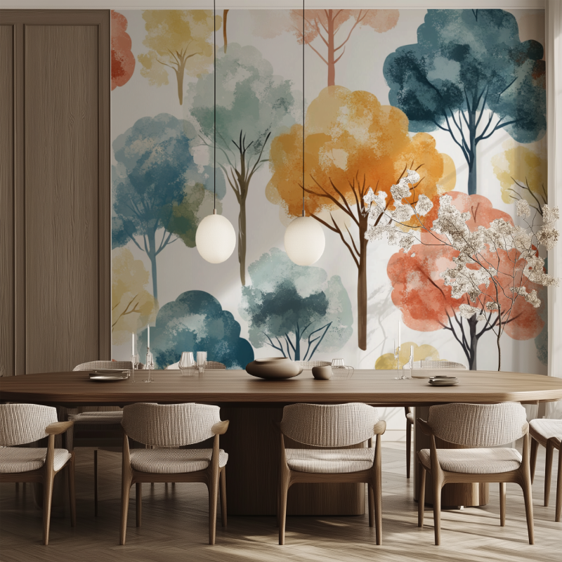Tree Wallpaper Girl's Room | Murals Wallpaper