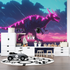 Neon Pink Dinosaur Wallpaper | Murals Wallpaper