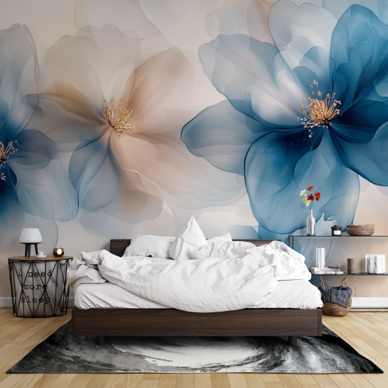 Watercolor Ethereal Flowers Wallpaper | Murals Wallpaper