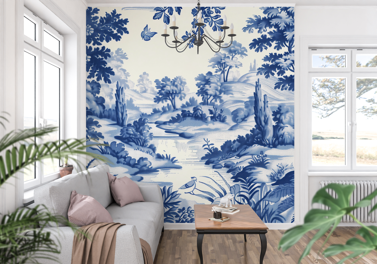 Bohemian Toile de Jouy Wallpaper | Murals Wallpaper