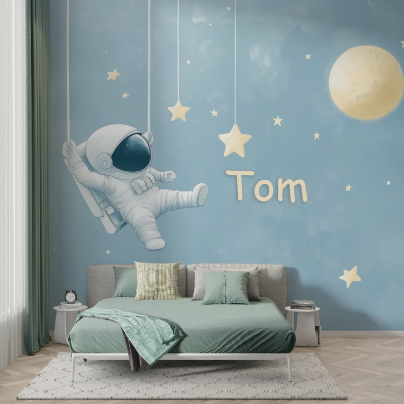 Astronaut Name Wallpaper | Murals Wallpaper