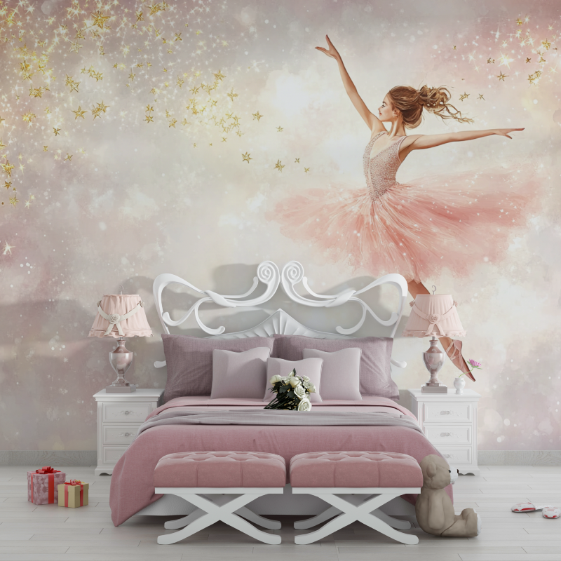 Cloud Dancing Princess Wallpaper | Murals Wallpaper