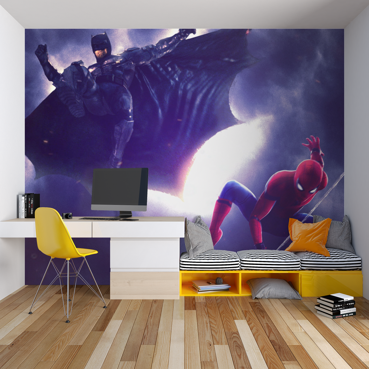 Spider-Man and Batman Wallpaper | Murals Wallpaper