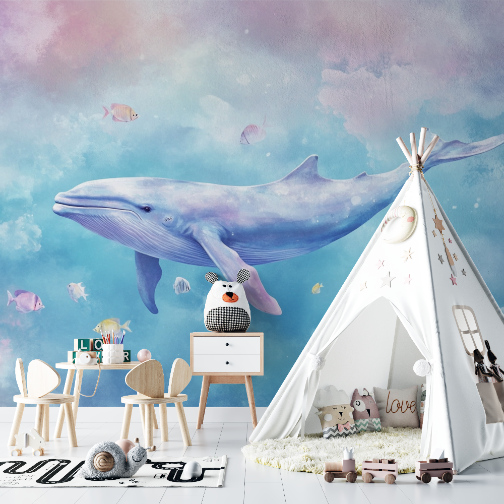 Ocean Whale Wallpaper | Murals Wallpaper