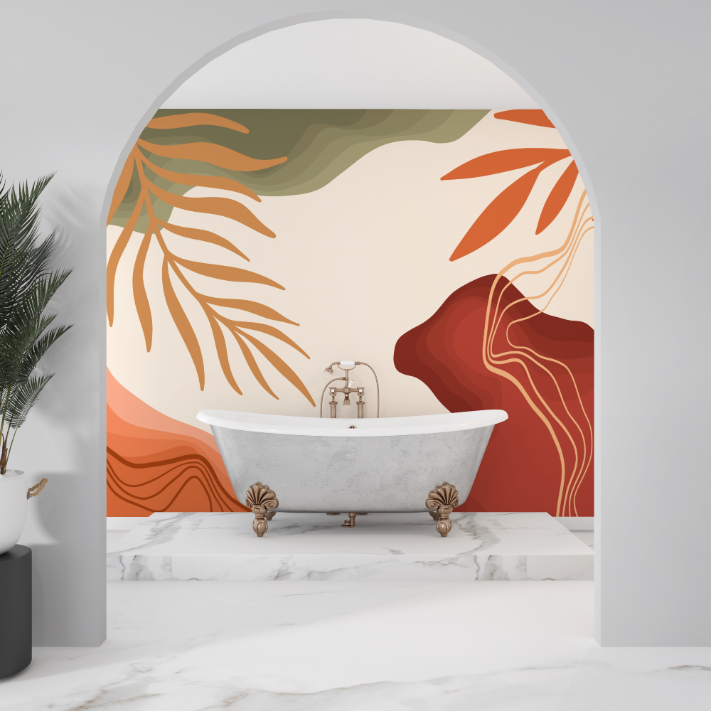 Trendy Bathroom Wallpaper | Murals Wallpaper