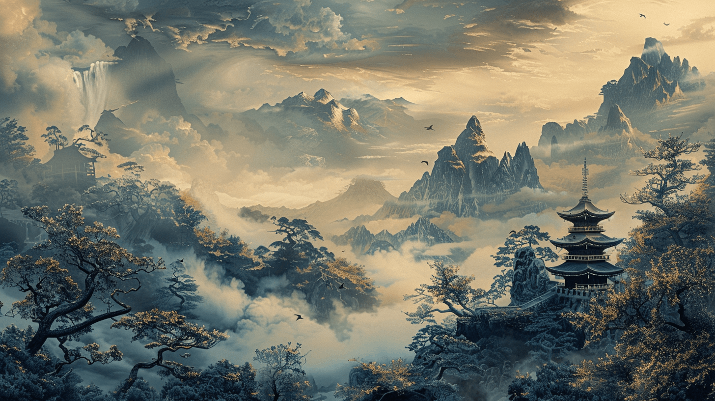 Japanese Landscape Mural Wallpaper | Murals Wallpaper