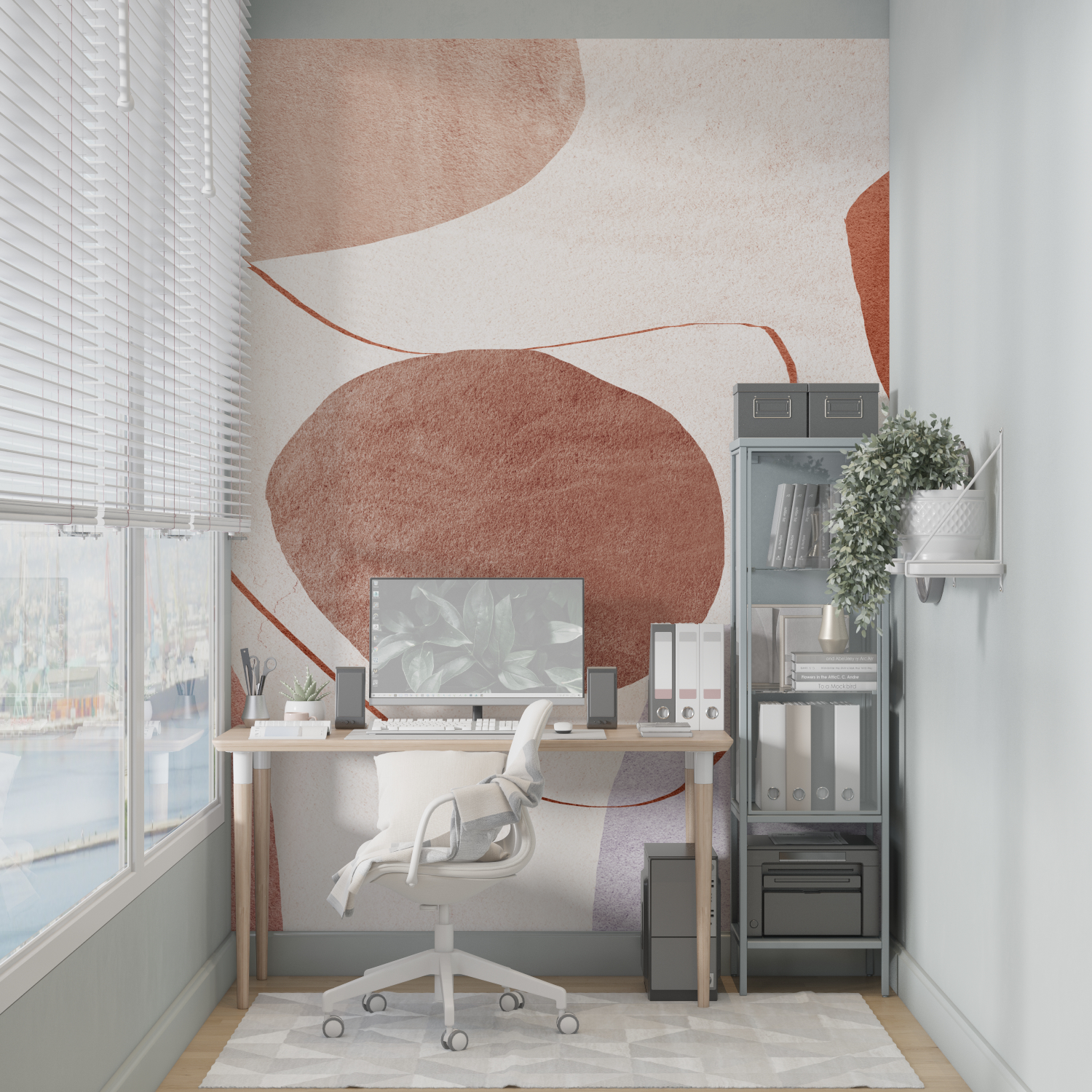 Terracotta Beige Wallpaper | Murals Wallpaper