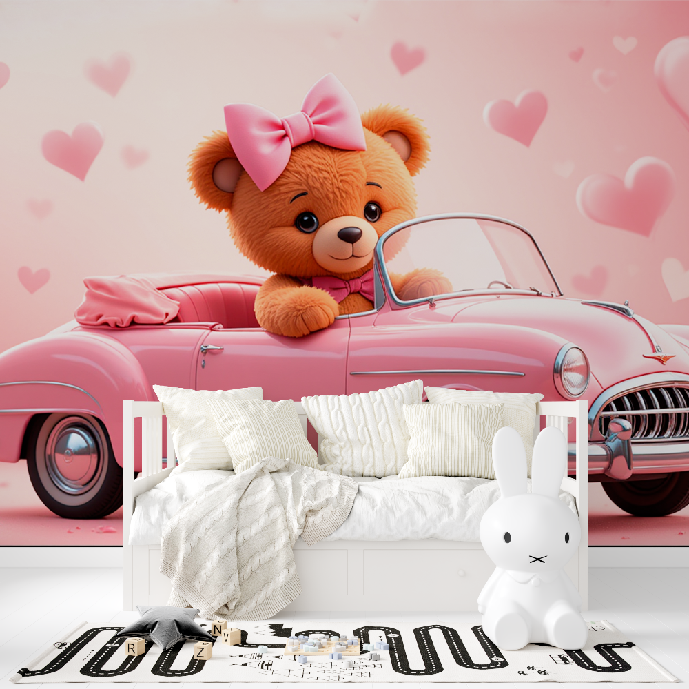 Girl's Car Room Wallpaper | Murals Wallpaper