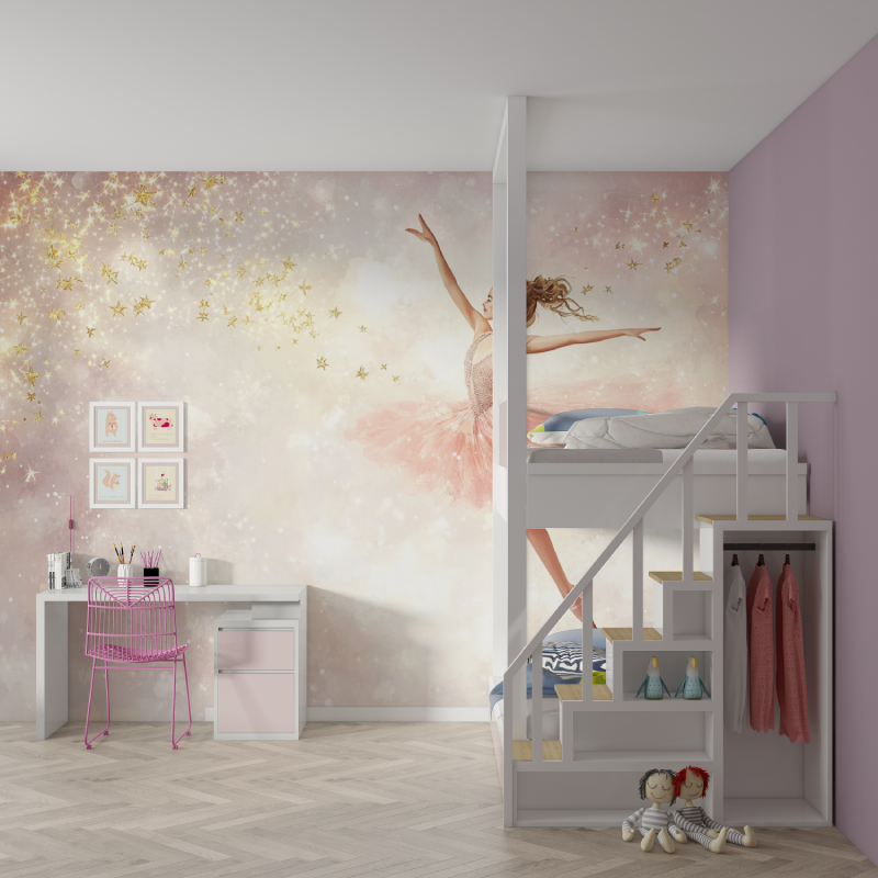 Cloud Dancing Princess Wallpaper | Murals Wallpaper