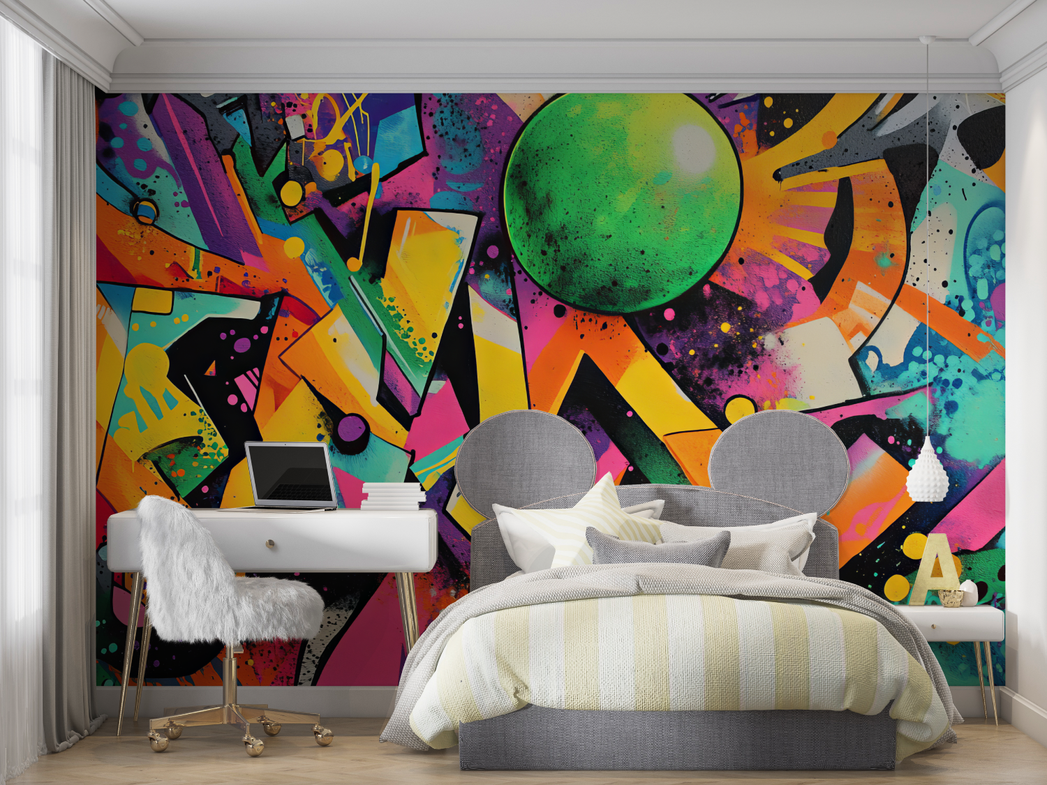 Abstract Graffiti Teen Wallpaper | Murals Wallpaper
