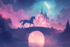 Unicorn Castle Wallpaper | Murals Wallpaper