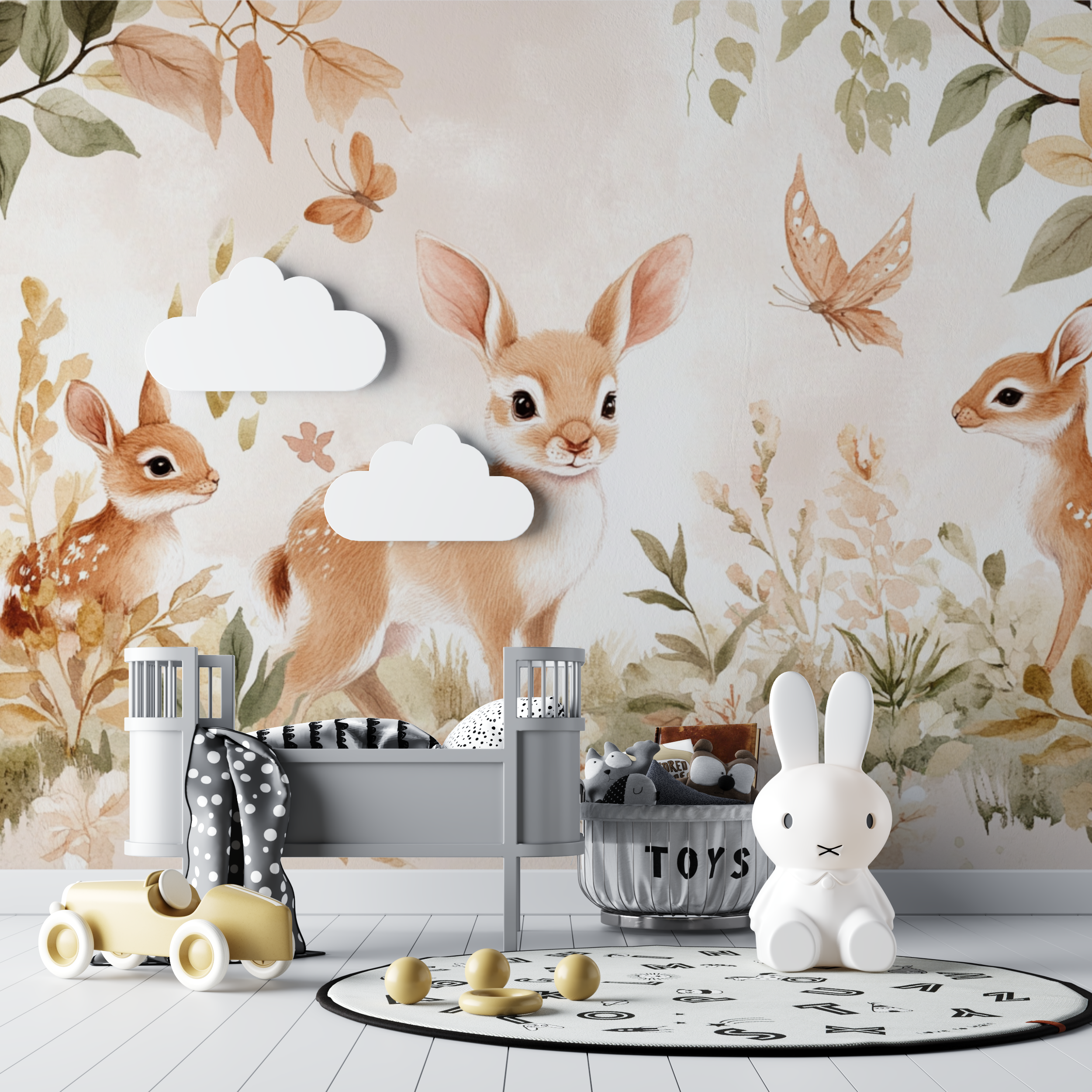 Soft Baby Forest Wallpaper | Murals Wallpaper