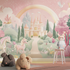 Princess Kingdom and Rainbow Wallpaper | Murals Wallpaper
