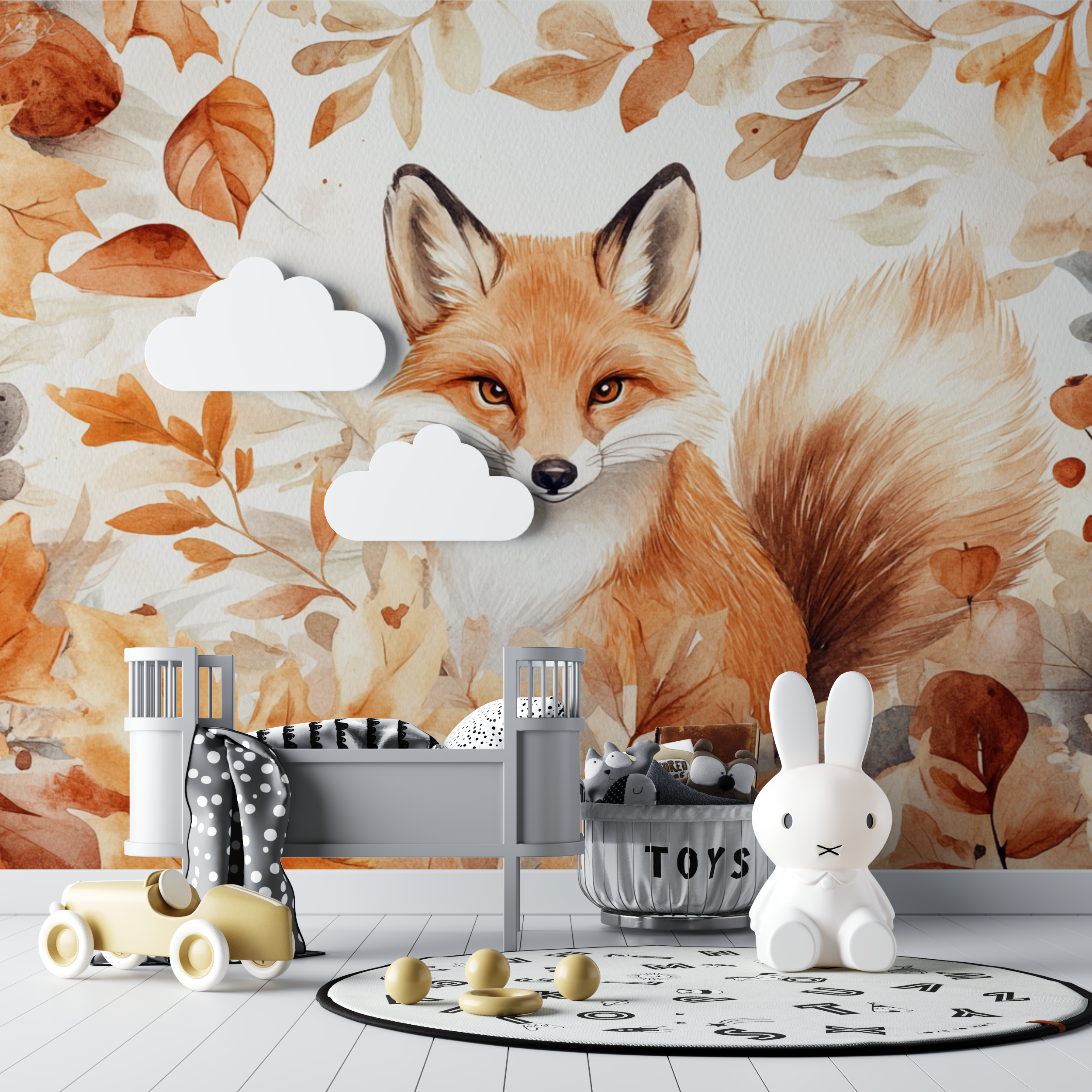 Autumn Fox Wallpaper | Murals Wallpaper