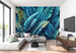 Blue Green Leaf Wallpaper | Murals Wallpaper