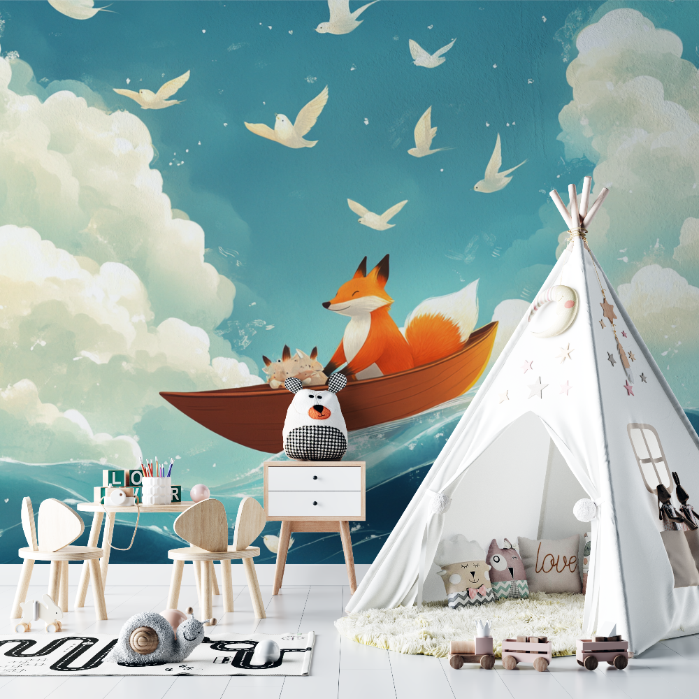 Nautical Fox Wallpaper | Murals Wallpaper