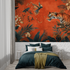 Terracotta Wallpaper with Wild Animals | Murals Wallpaper