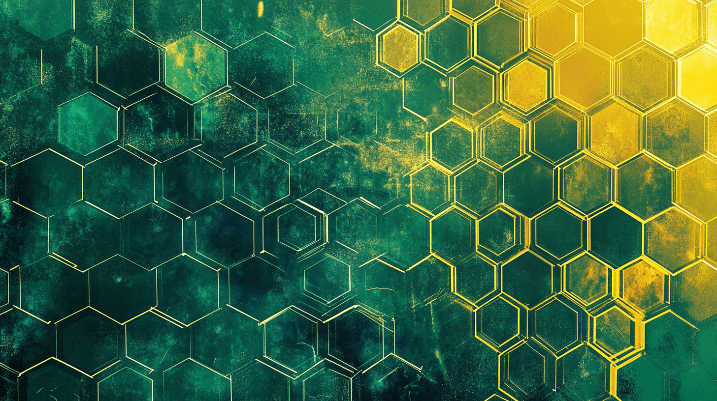 Neon Green Hexagon Wallpaper for Kids | Murals Wallpaper