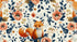 Vintage Floral Fox Wallpaper | Murals Wallpaper