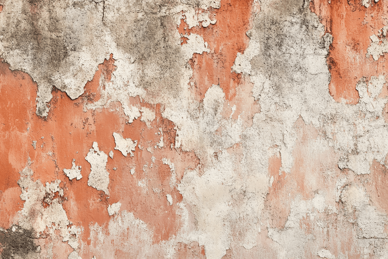 Terracotta Wallpaper with Waxed Concrete Effect | Murals Wallpaper