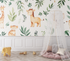 Safari Giraffe and Elephant Wallpaper | Murals Wallpaper