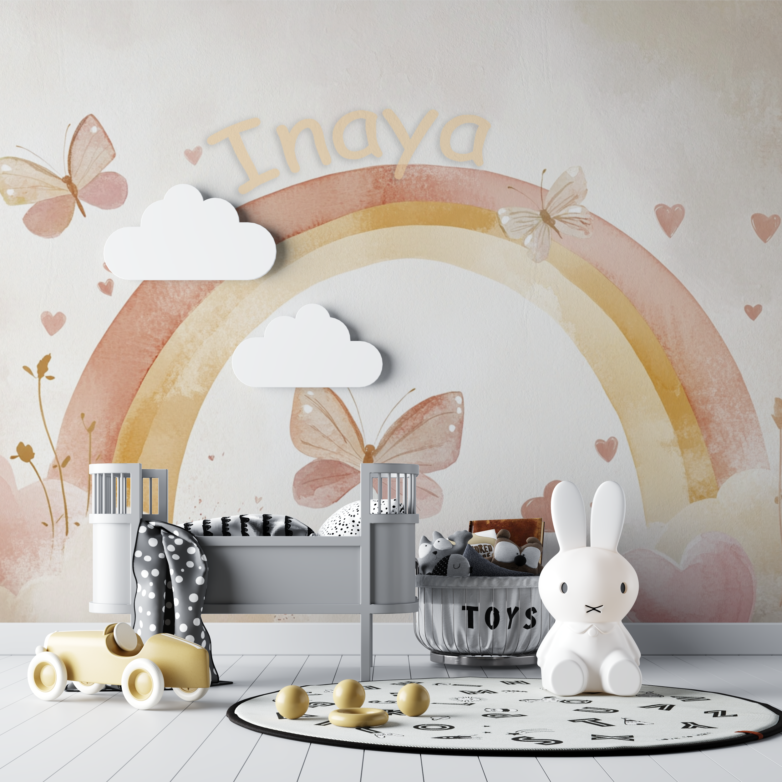 Terracotta Name Wallpaper | Murals Wallpaper
