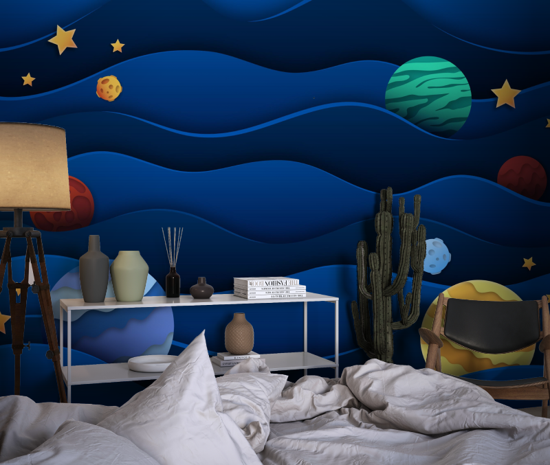 Boys' Room Space Wallpaper | Murals Wallpaper