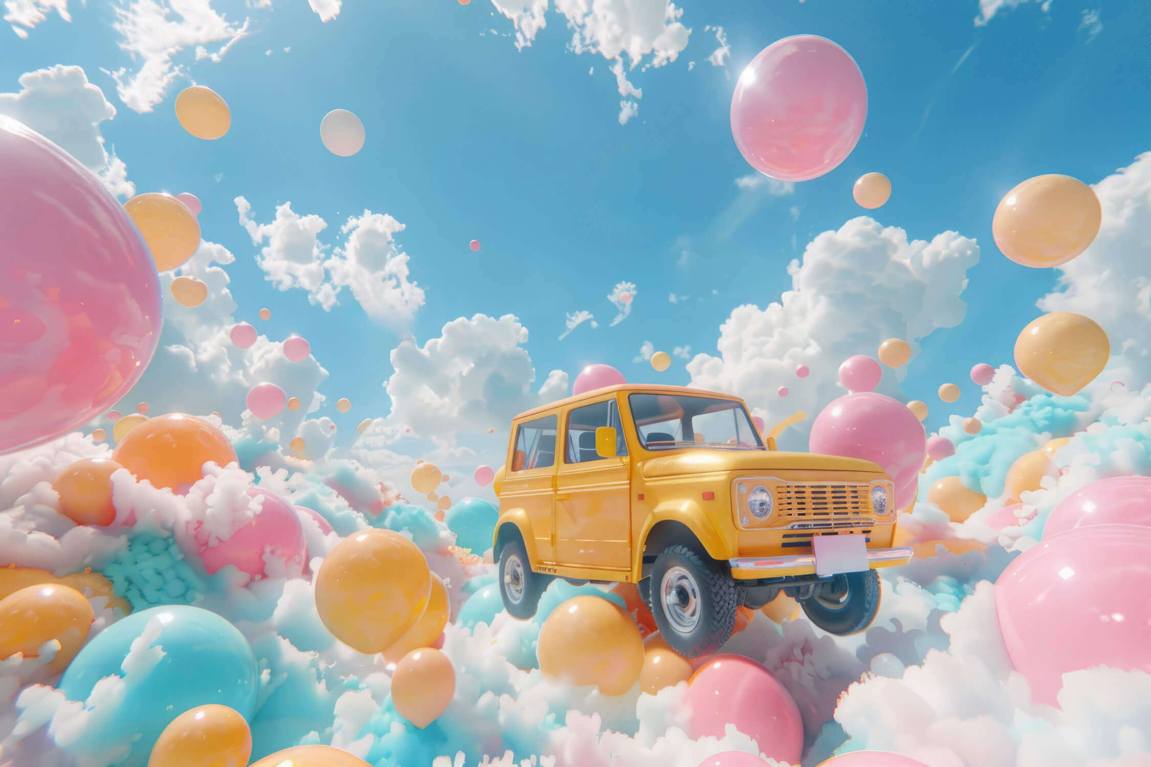 3D Kids Car Wallpaper | Murals Wallpaper