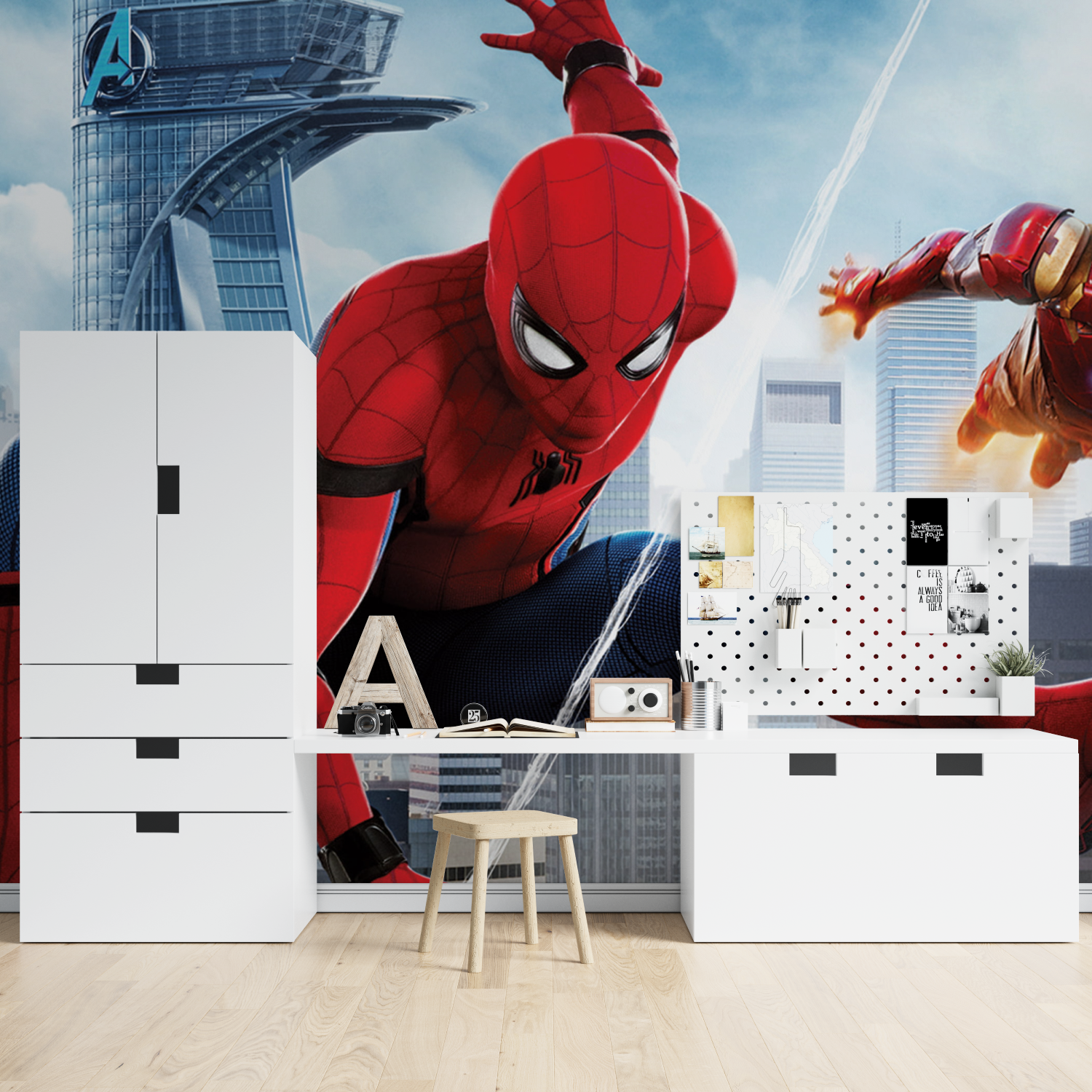 Spiderman Ironman Wallpaper | Murals Wallpaper