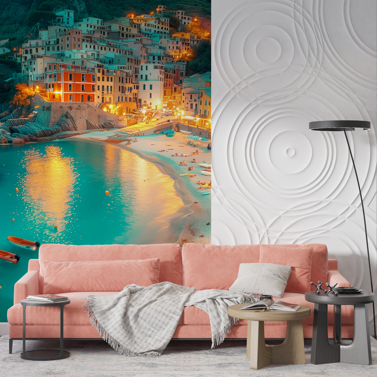 Italian Landscape Panoramic Wallpaper | Murals Wallpaper