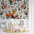 Vintage Floral Fox Wallpaper | Murals Wallpaper
