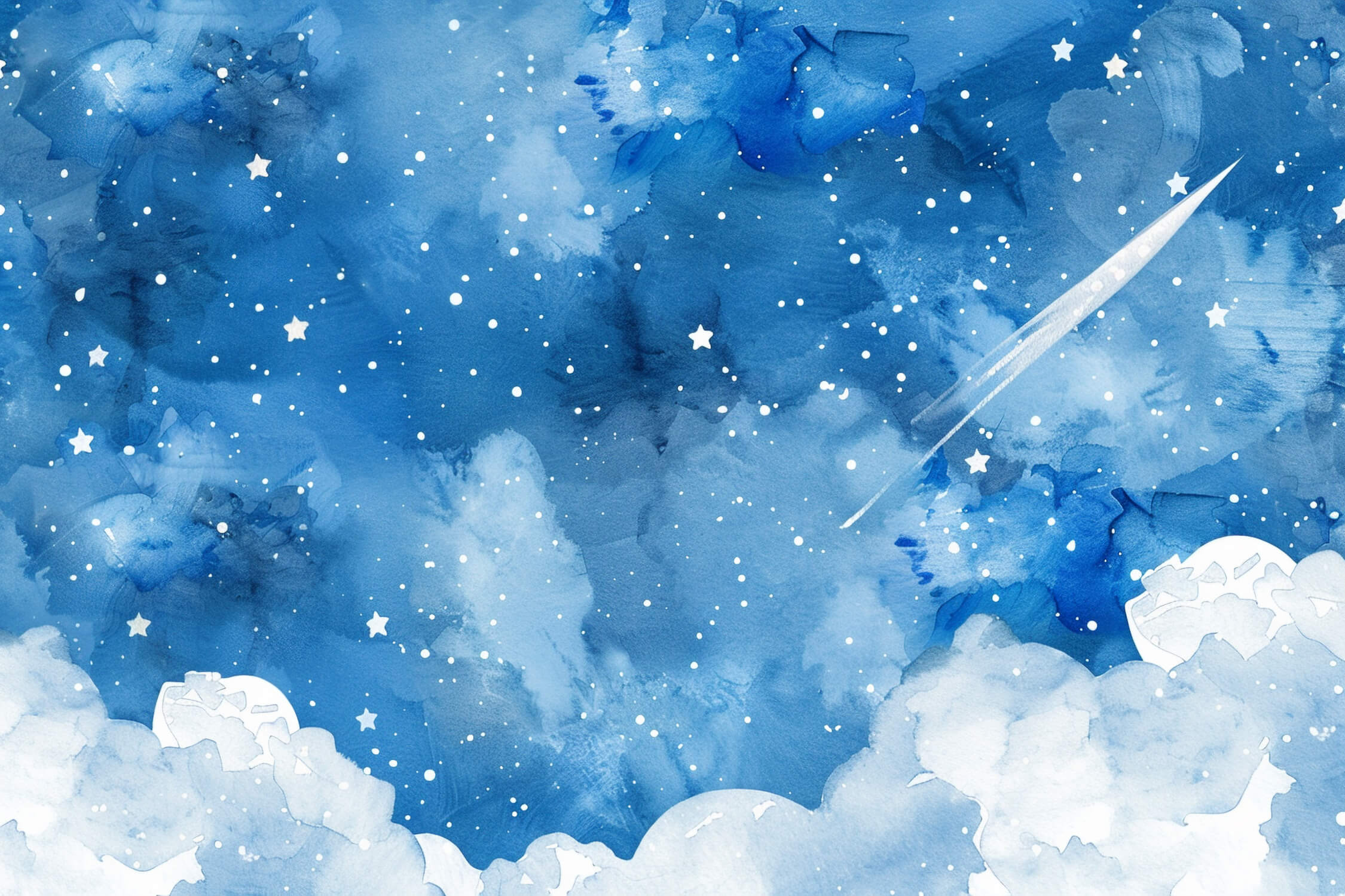 Watercolor Starry Sky Wallpaper | Murals Wallpaper