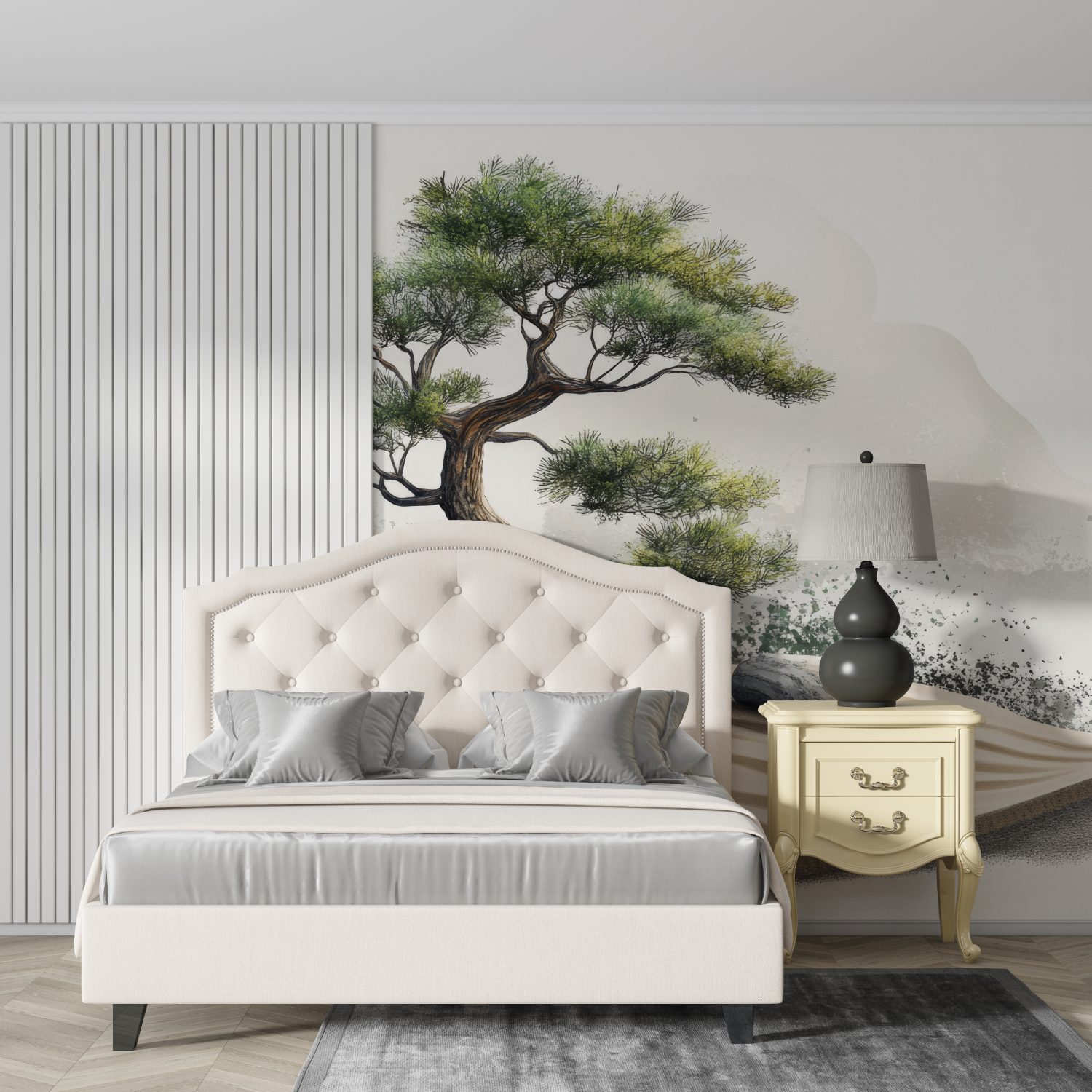 Zen-Baum-Tapete im japanischen Stil - gedruckt