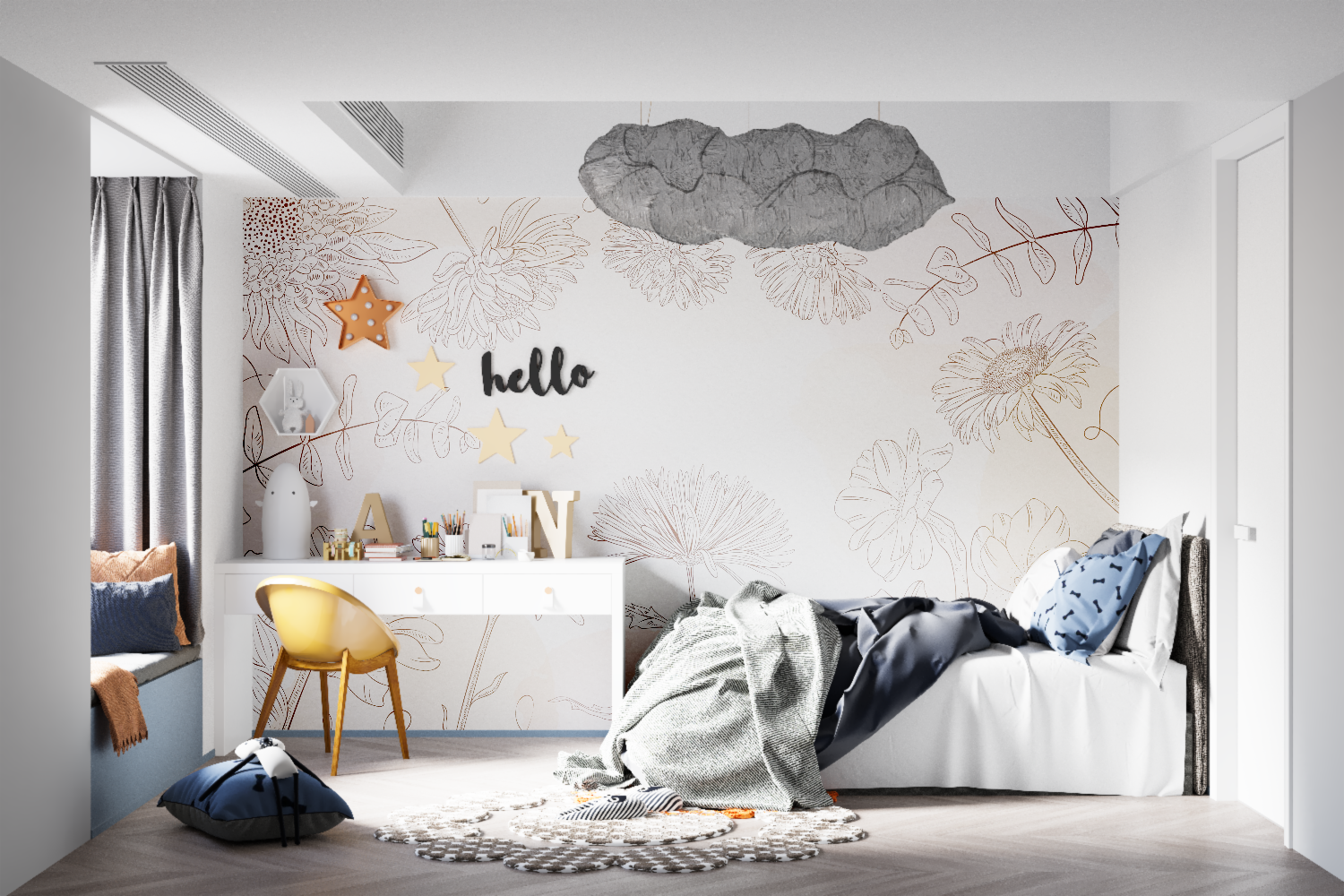 Kids Flower Wallpaper | Murals Wallpaper