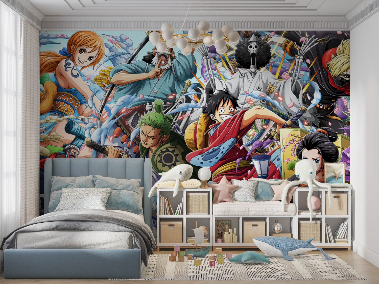 One Piece Mural Wallpaper for Kids