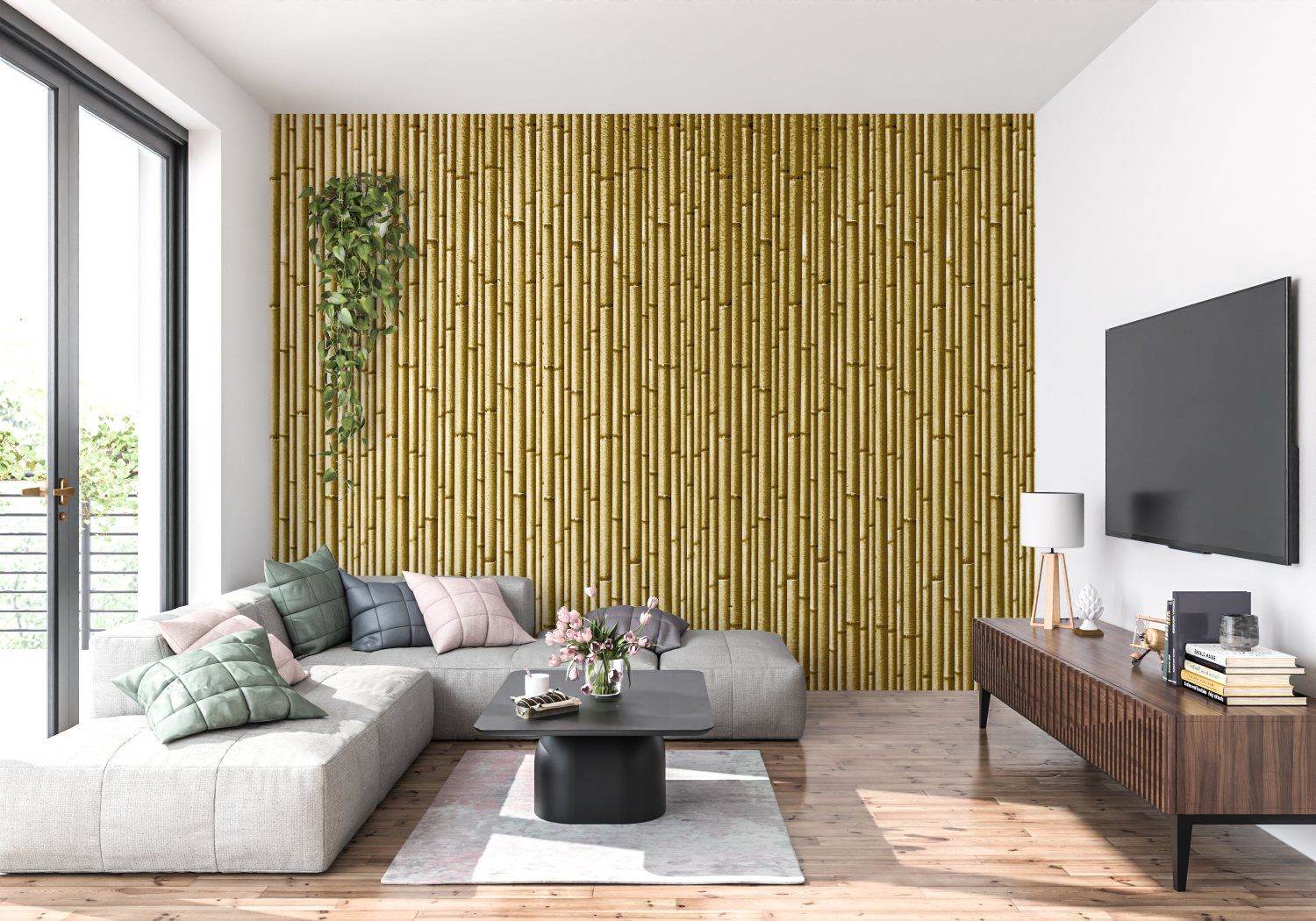 Bamboo Imitation Wallpaper | Murals Wallpaper