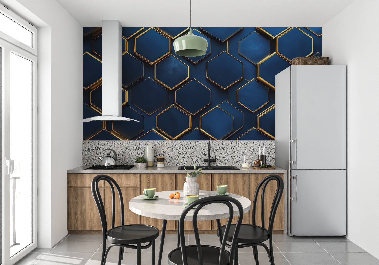 Blue Non-Woven Wallpaper | Murals Wallpaper