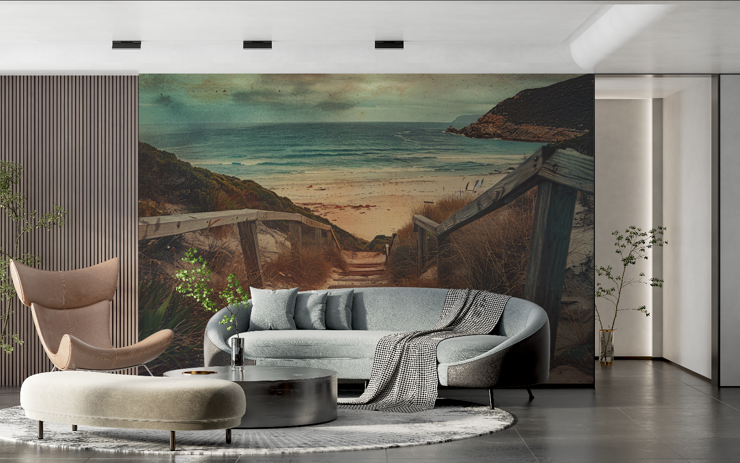 Staircase Trompe L'Oeil Wallpaper | Murals Wallpaper