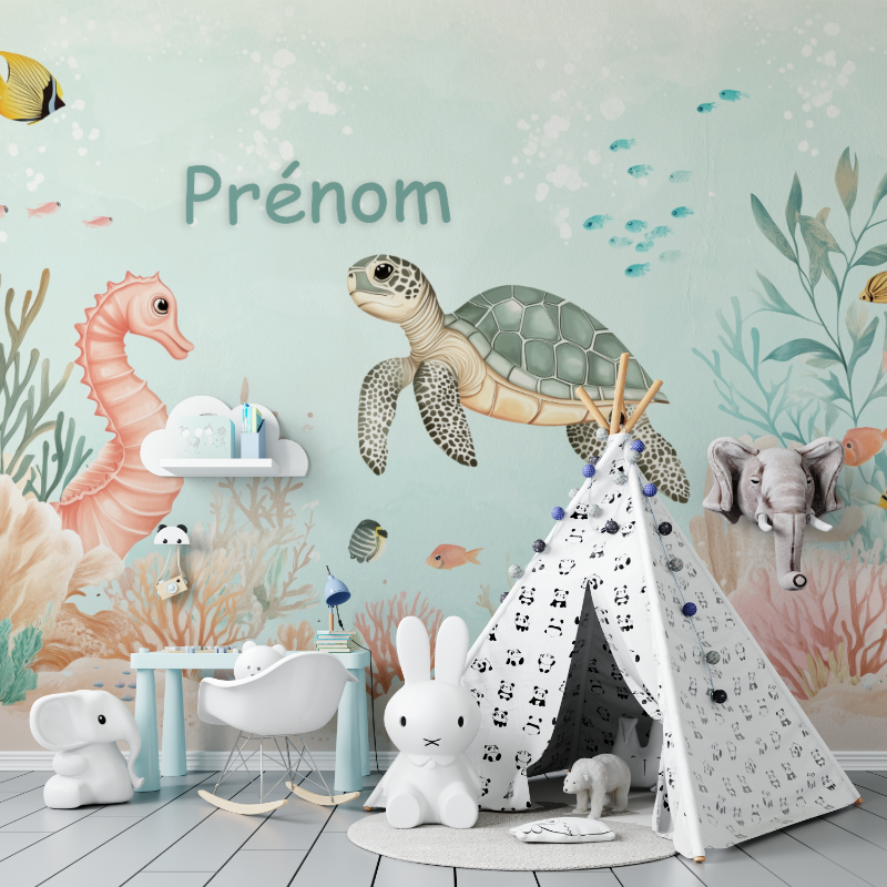Marine Name Wallpaper | Murals Wallpaper