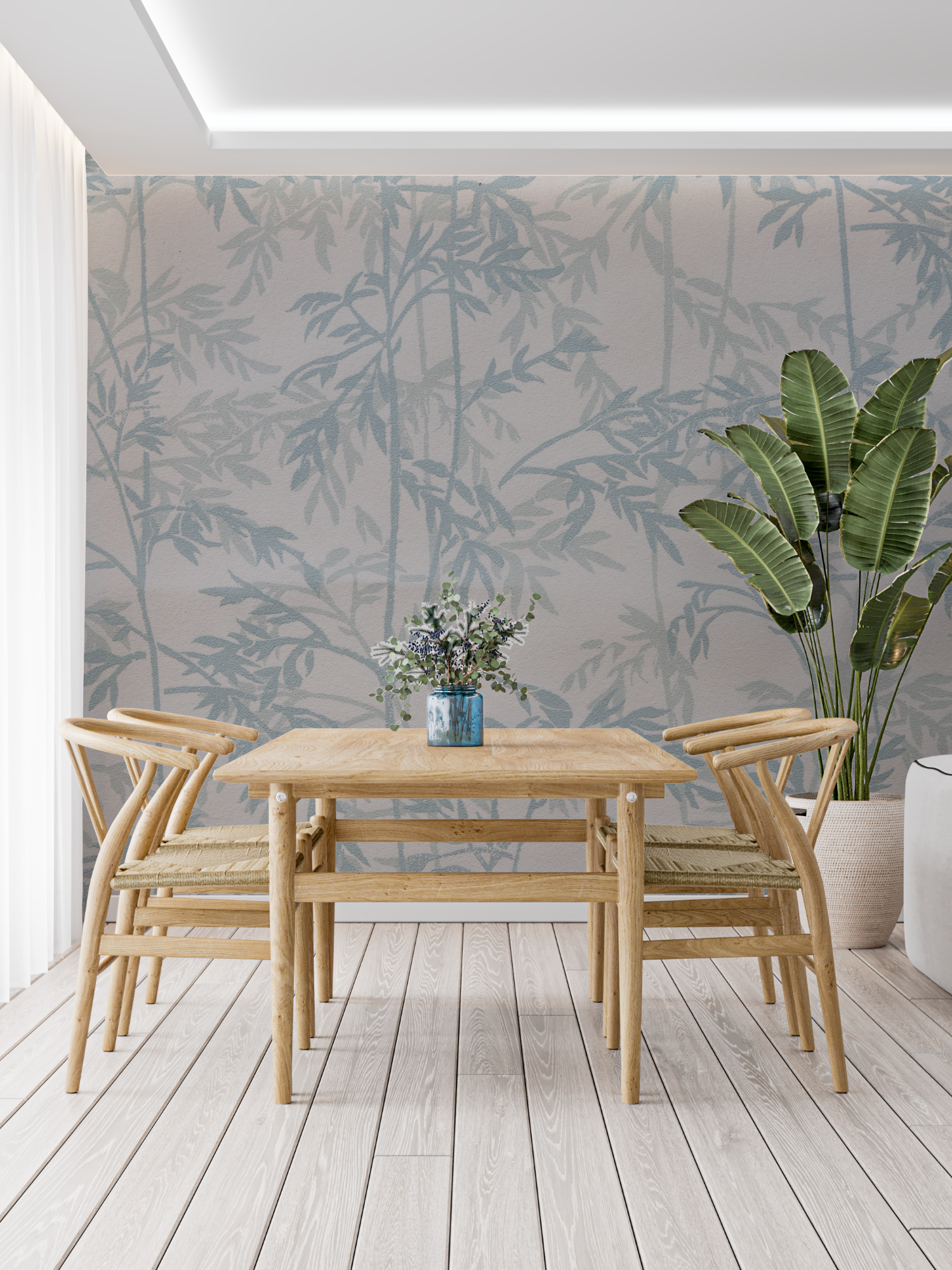 Papier Peint Toile De Jouy Tendance - Tapisserie