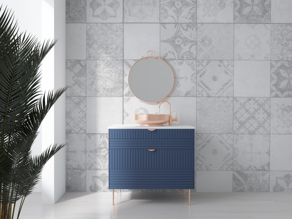 Bathroom Tile Effect Wallpaper | Murals Wallpaper
