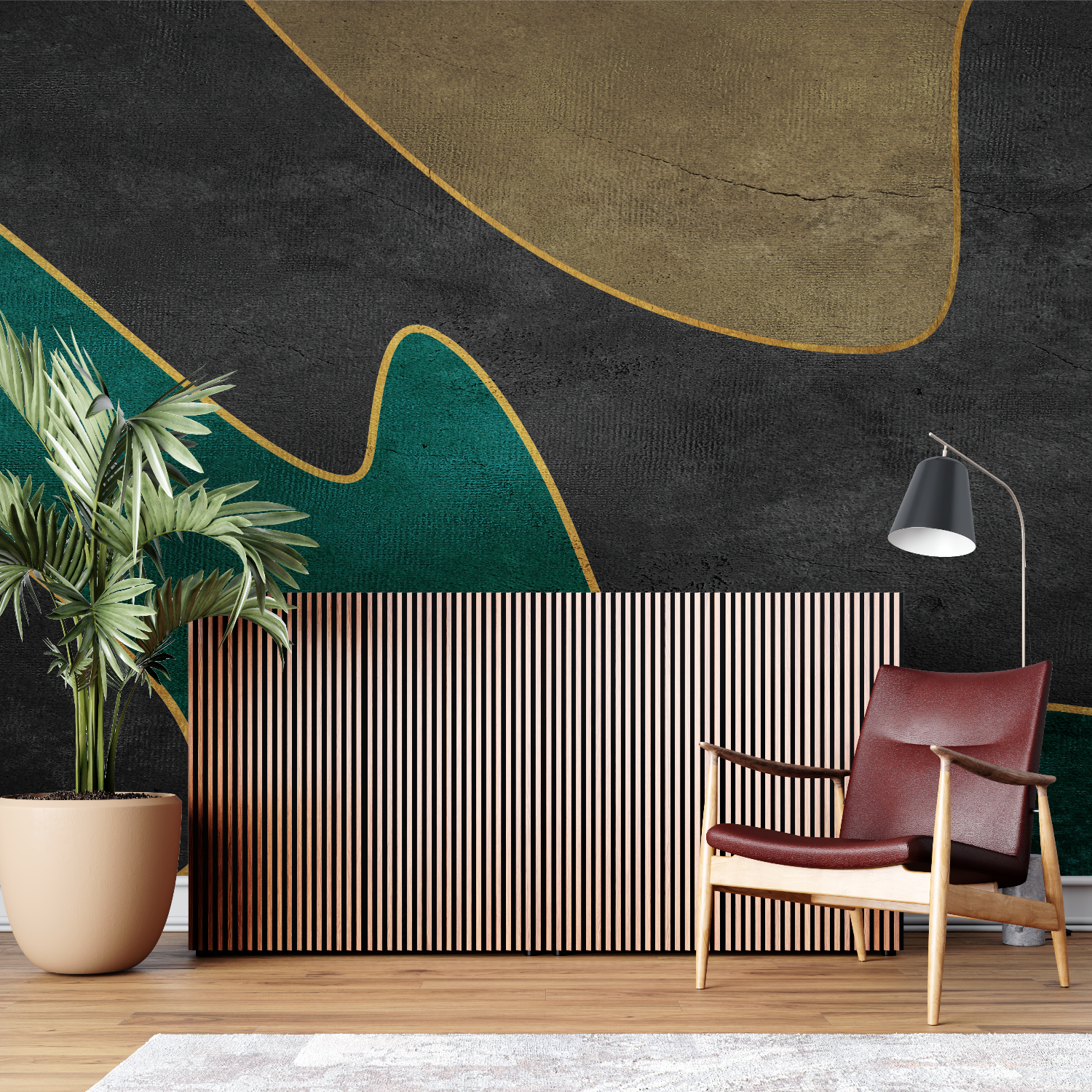Green Gold Wallpaper | Murals Wallpaper
