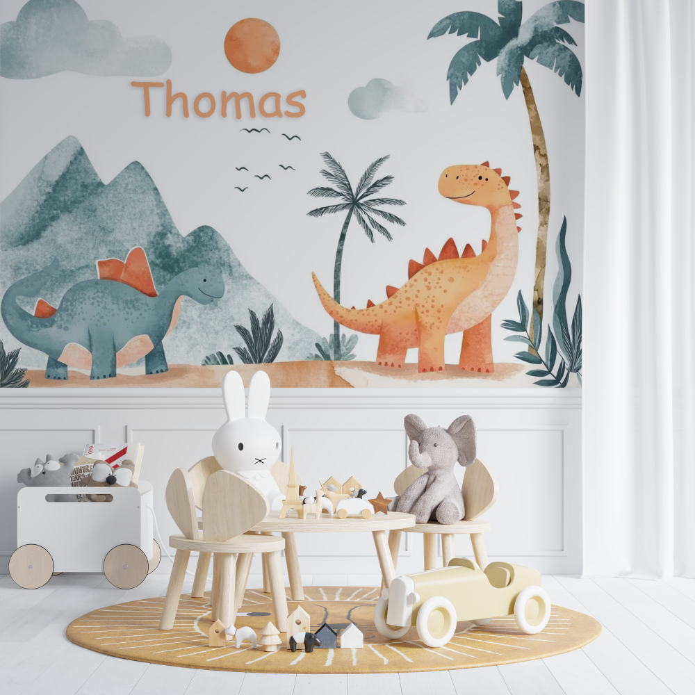 Dino Name Wallpaper | Murals Wallpaper
