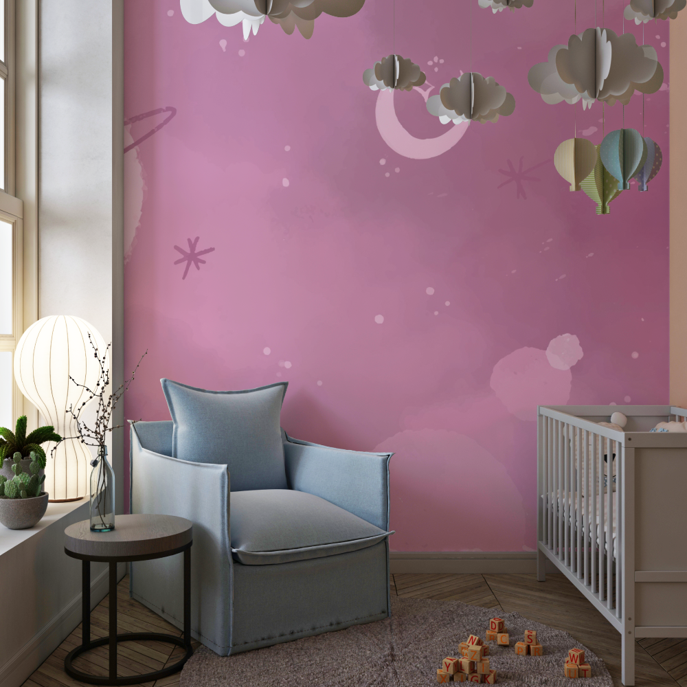 Teen Girl Space Planet Wallpaper | Murals Wallpaper
