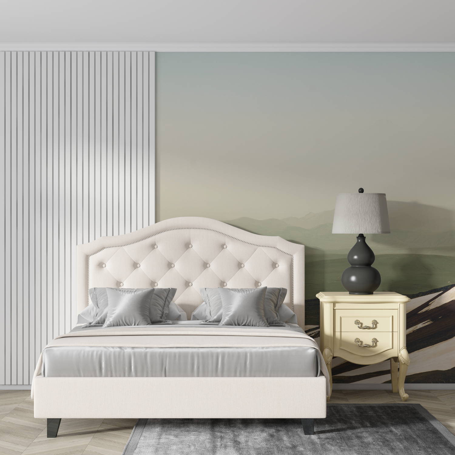 Pastel Mountain Watercolor Wallpaper | Murals Wallpaper