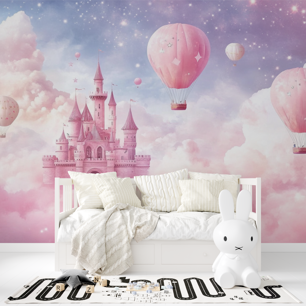 Rose Castle Wallpaper for Girls' Room | Murals Wallpaper