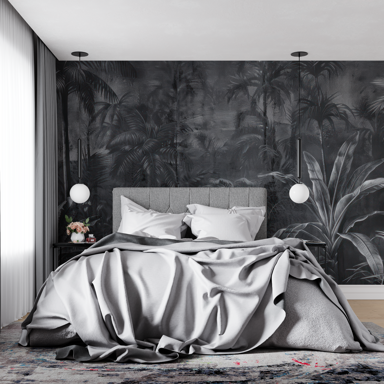 Black Scenic Wallpaper | Murals Wallpaper