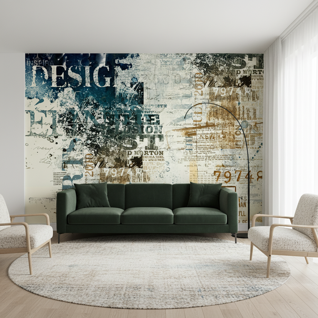 Mural Industrial Style Wallpaper