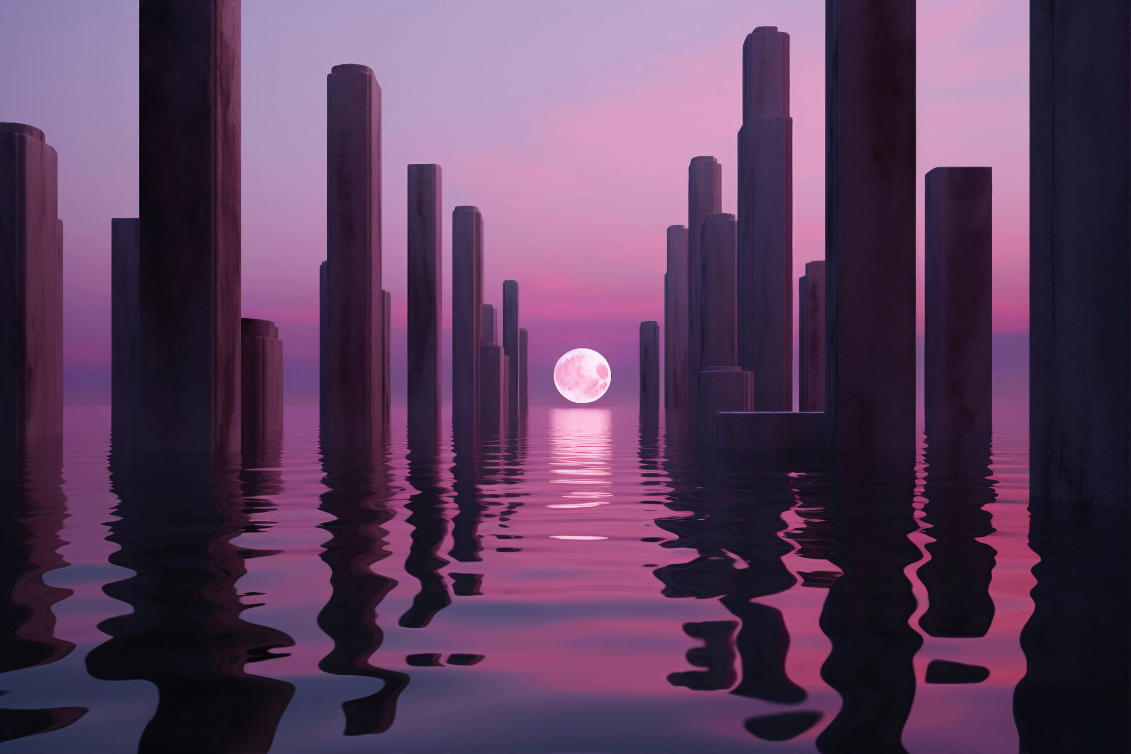 Purple 3D Wallpaper | Murals Wallpaper