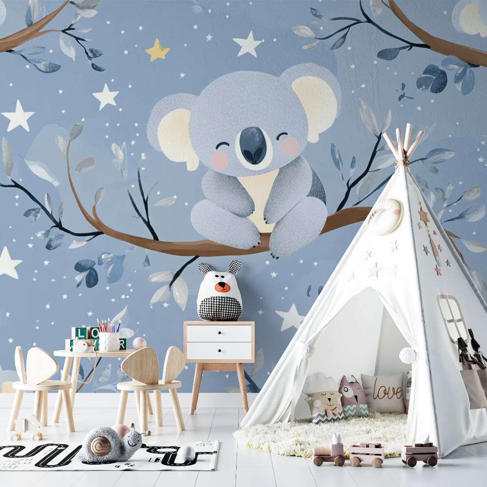 Koala and Pearl Stars Wallpaper | Murals Wallpaper